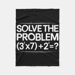 67 Meme Math Funny Six Seven Teacher Brainrot Joke Fleece Blanket