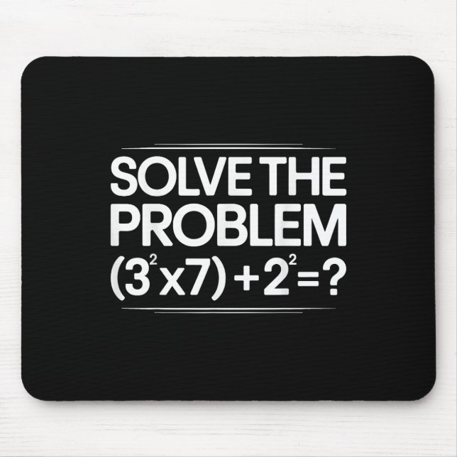 67 Meme Math Funny Six Seven Teacher Brainrot Joke Mouse Pad (Front)
