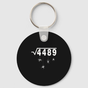 67 Meme Math Teacher 6 7 Halloween Spiders Square Key Ring