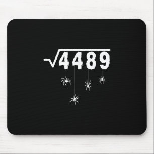 67 Meme Math Teacher 6 7 Halloween Spiders Square Mouse Pad