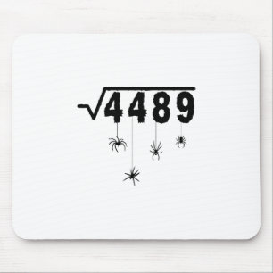 67 Meme Math Teacher 6 7 Halloween Spiders Square  Mouse Pad