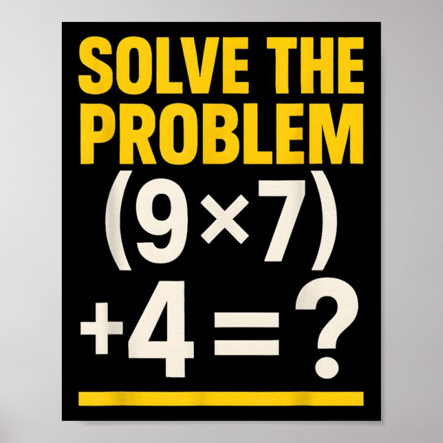 67 Meme Math Teacher Funny School 6-7 Brain Rot Si Poster (Front)