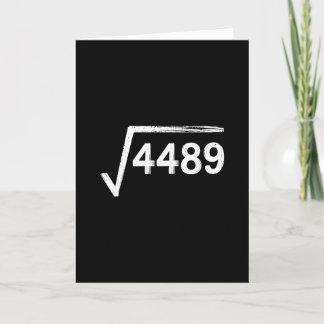 67 Meme Math Teacher Square Root 4489  Card