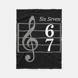 67 Meme Music Slang Musician Six Seven Funny Music Fleece Blanket