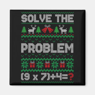 67 Meme Pemdas Math Joke Teacher Ugly Christmas Sw Magnet