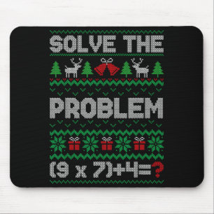 67 Meme Pemdas Math Joke Teacher Ugly Christmas Sw Mouse Pad