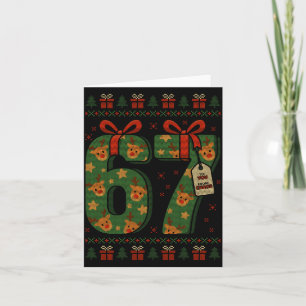 67 Meme Reindeer Christmas Ugly Sweater Xmas Celeb Card