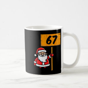 67 Meme Santa Funny Christmas 6 7 Xmas Boys Teen K Coffee Mug