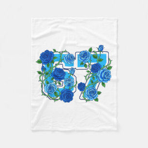 67 Meme School Wildflowers Floral Colorful Flowers Fleece Blanket