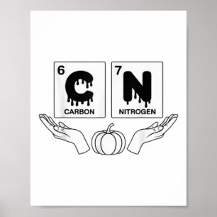 67 Meme Science Chemistry Funny Pumpkin Art Nerd J Poster