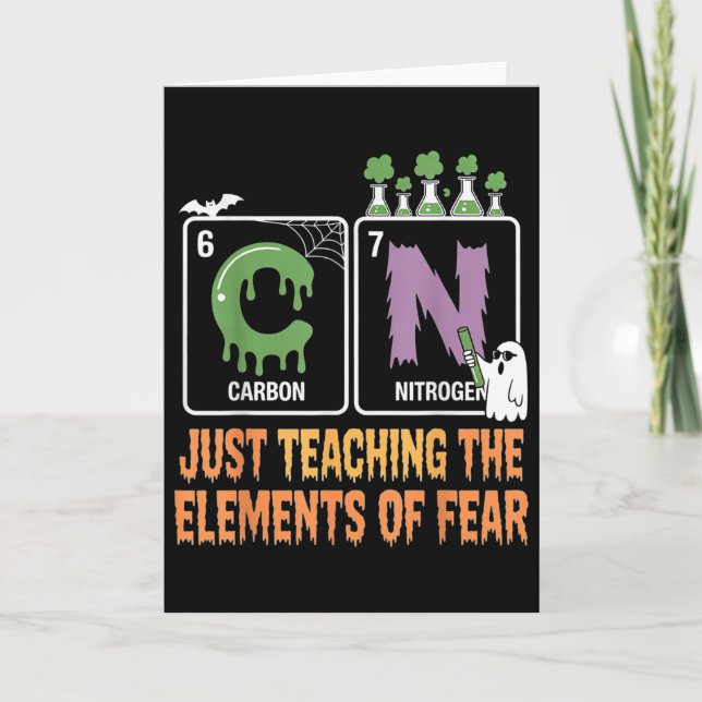 67 Meme Science Chemistry Humor Periodic Table Hal Card (Front)