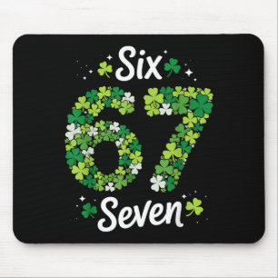 67 Meme Shamrocks St Patricks Day 6-7 Kids Girls B Mouse Pad