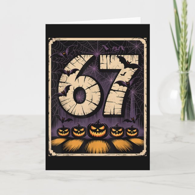 67 Meme Shirt  Card (Front)