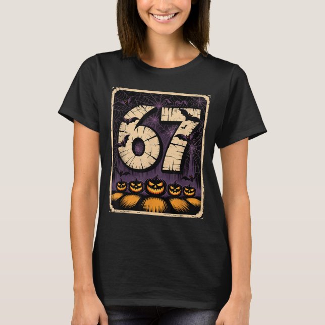 67 Meme Shirt Six Seven Funny Halloween Design (Front)