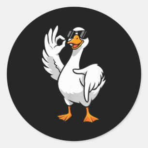 67 Meme Silly Goose 6 7 Funny Six Seven 6-7 Gen Al Classic Round Sticker