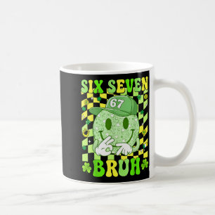 67 meme six seven 6 7 bruh st patricks lucky boys coffee mug