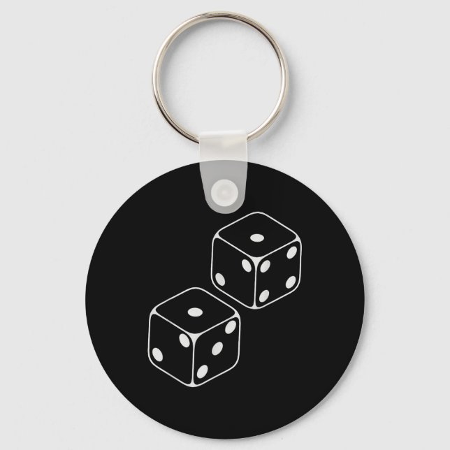 67 Meme Six Seven 6–7 Funny Dice _1  Key Ring (Front)