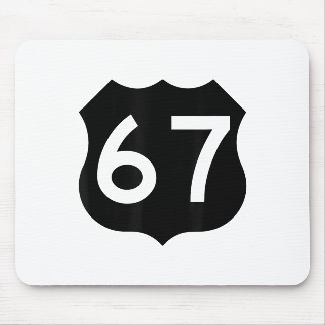 67 Meme Six Seven 6-7 Funny Internet Joke Viral Tr Mouse Pad (Front)