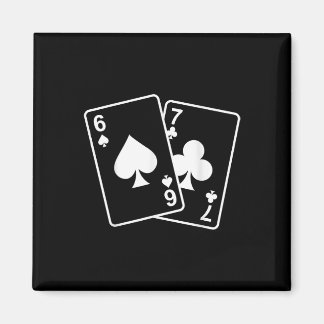 67 Meme Six Seven 6–7 Funny Playing Cards Magnet