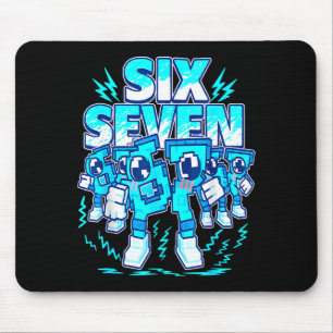 67 Meme Six Seven 6 7 Italian Brainrot Birthday Ki Mouse Pad