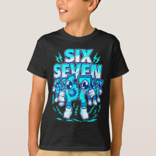 67 Meme Six Seven 6 7 Italian Brainrot Birthday Ki T-Shirt