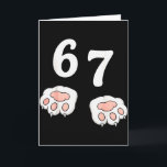 67 Meme Six Seven 6 7 Shirt Meme Funny Cat 67  Card<br><div class="desc">67 Meme Six Seven 6 7 Shirt Meme Funny Cat 67</div>