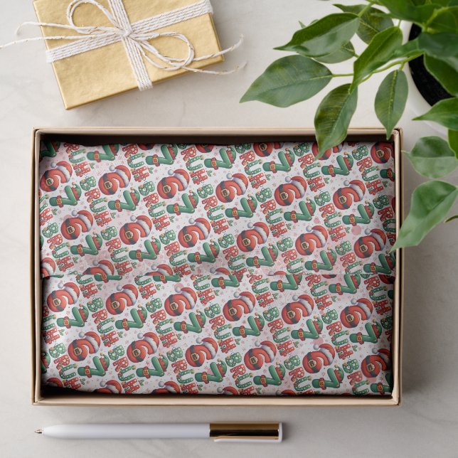 67 Meme Six Seven Bruh Funny Christmas 6 7 Tissue Paper (Gift)