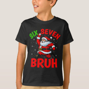 67 Meme Six Seven Bruh Santa Baseball Funny Christ T-Shirt