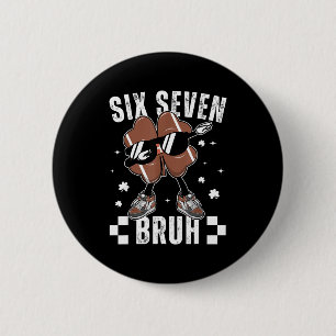67 Meme Six Seven Bruh Shamrock Football St Patric 6 Cm Round Badge