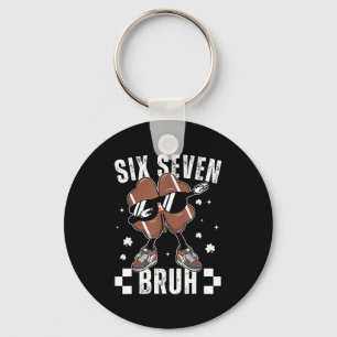 67 Meme Six Seven Bruh Shamrock Football St Patric Key Ring