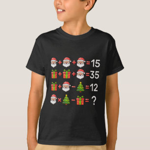 67 Meme Six Seven Christmas Math Equation Xmas Log T-Shirt