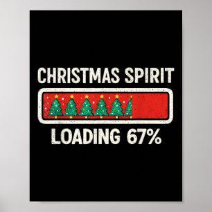 67 Meme Six Seven Christmas Spirit Loading Gen Z A Poster