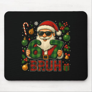 67 Meme Six Seven For Kids Men Boys Girls Bruh Chr Mouse Pad