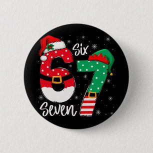 67 Meme Six Seven For Kids Women Men Boys Girls Ch 6 Cm Round Badge