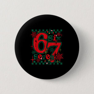 67 Meme Six Seven For Kids Women Men Boys Girls Ch 6 Cm Round Badge