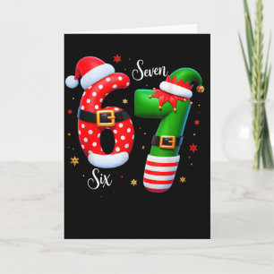 67 Meme Six Seven For Kids Women Men Boys Girls Ch Card