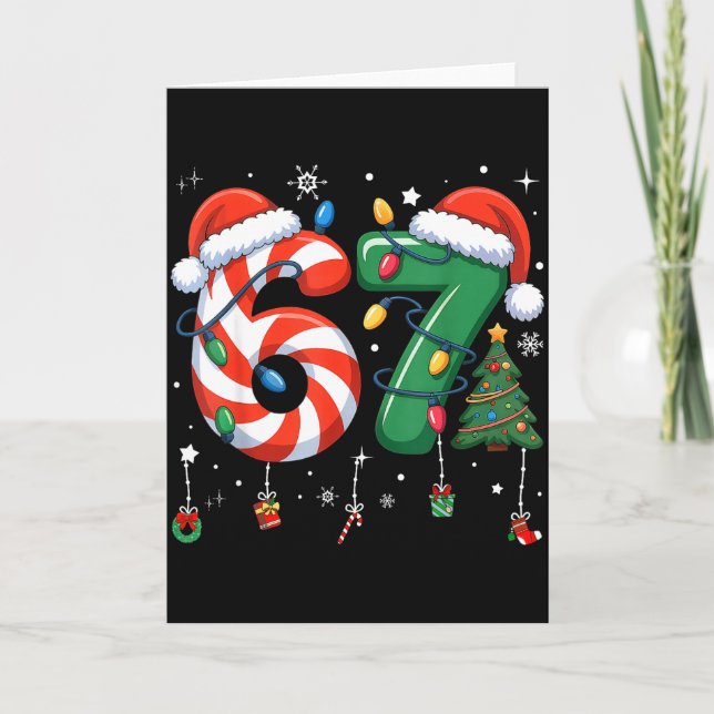 67 Meme Six Seven For Kids Women Men Boys Girls Ch Card (Front)