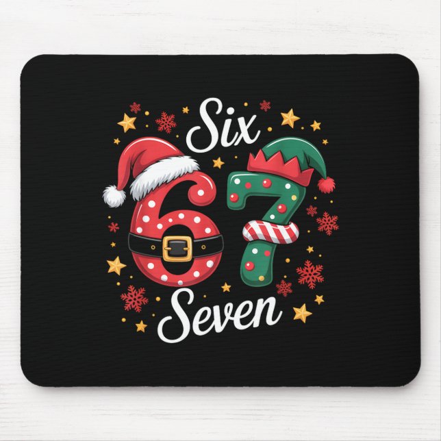 67 Meme Six Seven For Kids Women Men Boys Girls Ch Mouse Pad (Front)