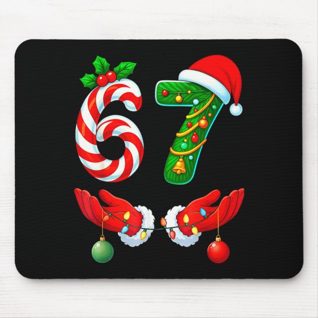 67 Meme Six Seven For Kids Women Men Boys Girls Ch Mouse Pad (Front)