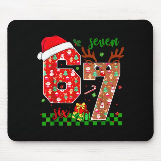 67 Meme Six Seven For Kids Women Men Boys Girls Ch Mouse Pad (Front)