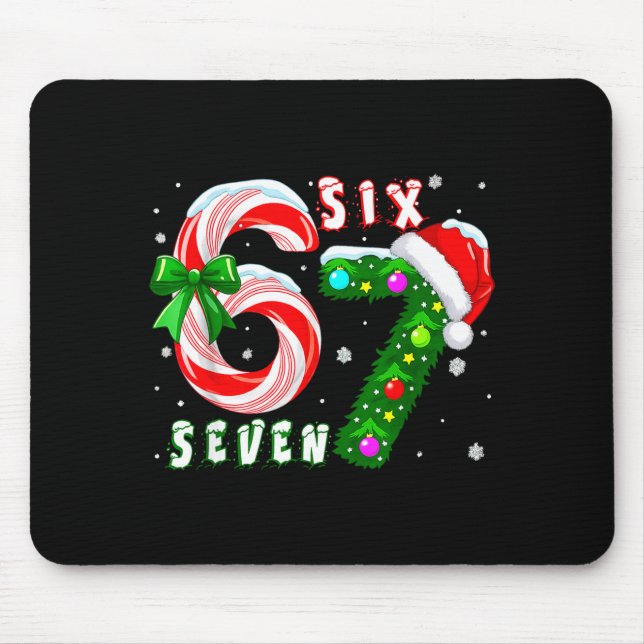 67 Meme Six Seven For Kids Women Men Boys Girls Ch Mouse Pad (Front)
