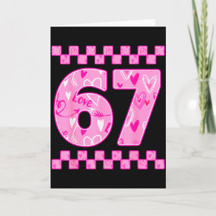 67 Meme Six Seven For Kids Women Men Boys Girls Va Card