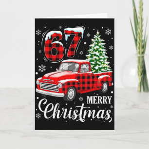 67 Meme Six Seven Funny Christmas Meme Slang Women Card