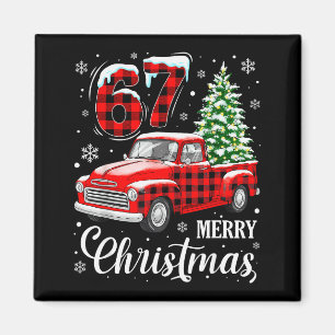 67 Meme Six Seven Funny Christmas Meme Slang Women Magnet