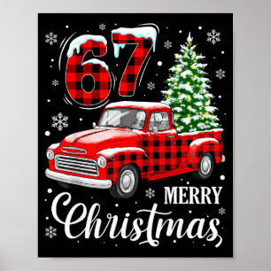 67 Meme Six Seven Funny Christmas Meme Slang Women Poster