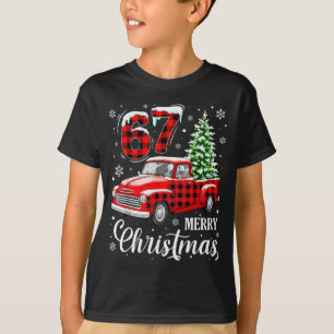 67 Meme Six Seven Funny Christmas Meme Slang Women T-Shirt