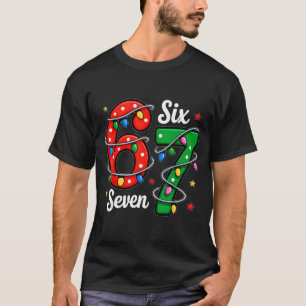 67 Meme Six Seven Funny Christmas Pajamas Boys Gir T-Shirt