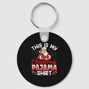 67 Meme Six Seven Funny Christmas Pajamas Santa Sh Key Ring