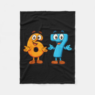67 Meme Six Seven Kids Number Blocks Math Teacher  Fleece Blanket