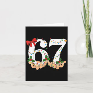 67 Meme Six Seven Kids Women Men Boys Girls Christ Card